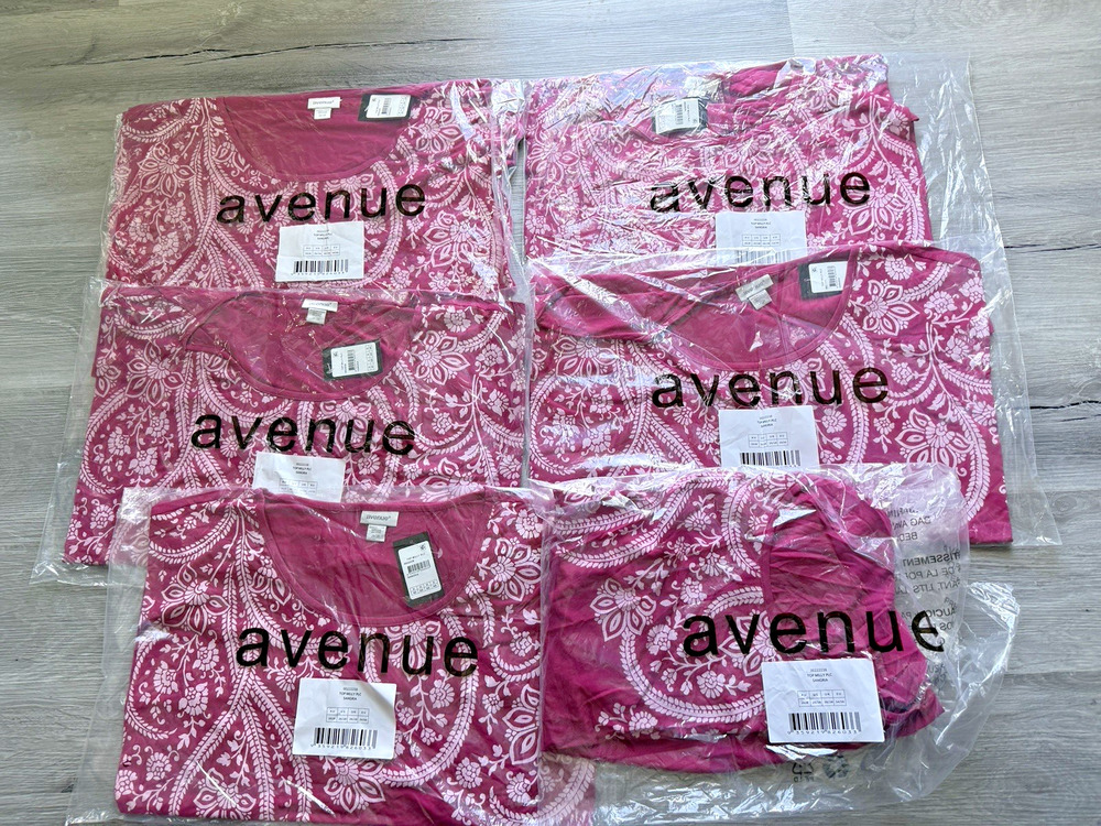 Reseller Lot Of 6 Avenue Top Milly Top, Size 26/28
